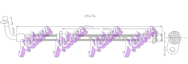 Flexible de frein KAWE H5676