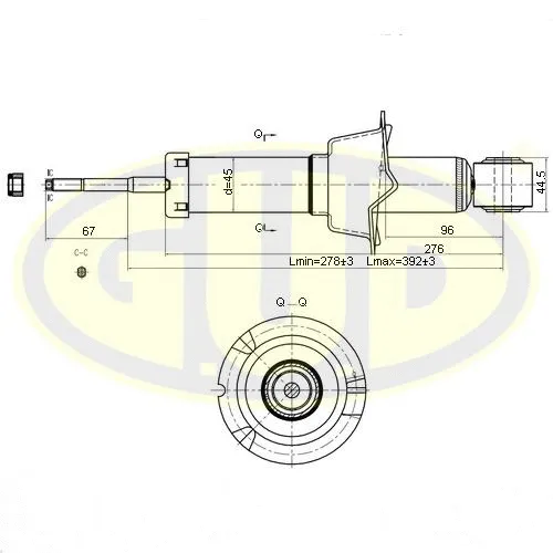 Amortisseur G.U.D. GSA341492