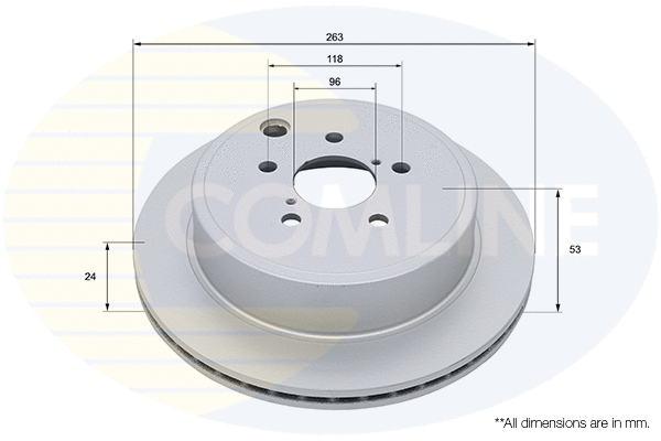 Disque de frein COMLINE ADC5009V