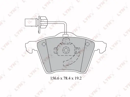 Kit de plaquettes de frein, frein à disque LYNXAUTO BD-3026