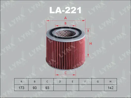 Filtre à air LYNXAUTO LA-221