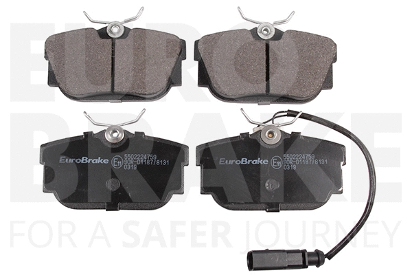 Kit de plaquettes de frein, frein à disque EUROBRAKE 5502224759
