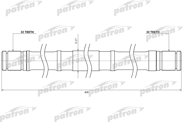 Arbre de transmission PATRON SR20RH