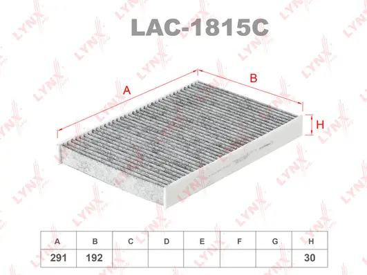 Filtre, air de l'habitacle LYNXAUTO LAC-1815C