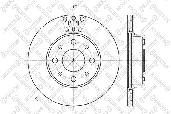 Disque de frein STELLOX 6020-2331V-SX