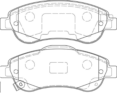 Kit de plaquettes de frein, frein à disque Omnicraft 2135144