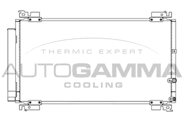 Condenseur, climatisation AUTOGAMMA 107359