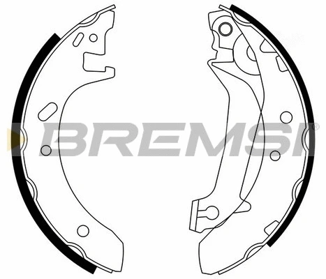 Jeu de mâchoires de frein BREMSI GF0229