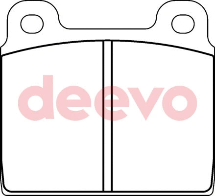 Kit de plaquettes de frein, frein à disque DEEVO BP60380
