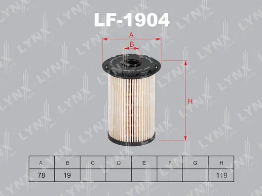 Filtre à carburant LYNXAUTO LF-1904