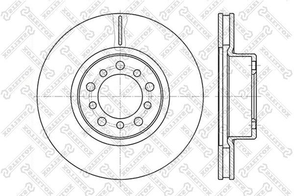 Disque de frein STELLOX 6020-3324V-SX