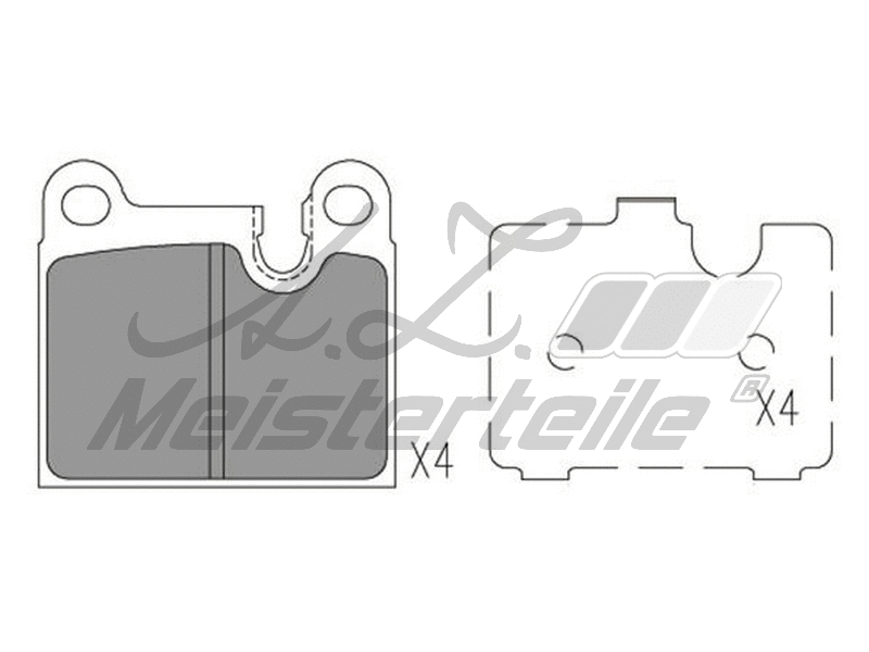 Kit de plaquettes de frein, frein à disque A.Z. Meisterteile AZMT-44-022-2415