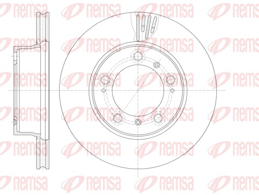 Disque de frein REMSA 61135.10