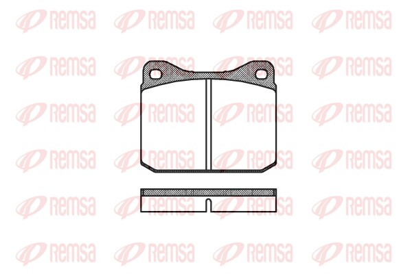 Kit de plaquettes de frein, frein à disque REMSA 0010.10
