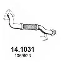 Tuyau d'échappement ASSO 14.1031