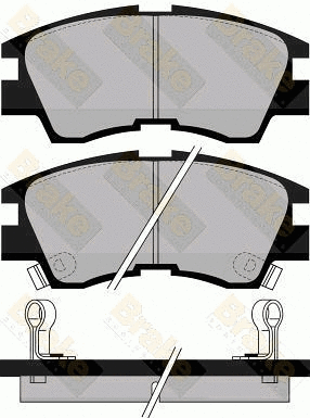 Kit de plaquettes de frein, frein à disque Brake ENGINEERING PA552