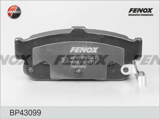 Kit de plaquettes de frein, frein à disque FENOX BP43099