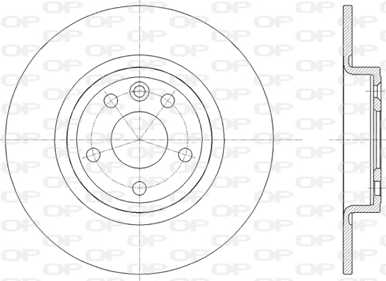 Disque de frein OPEN PARTS BDR2820.10