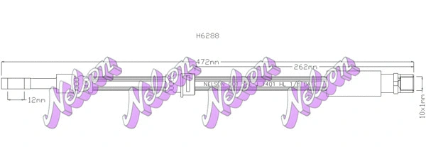 Flexible de frein KAWE H6288