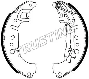 Jeu de mâchoires de frein TRUSTING 034.127