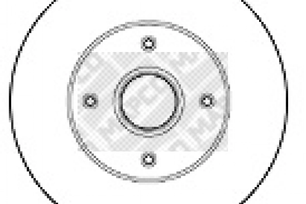 Disque de frein MAPCO 15124