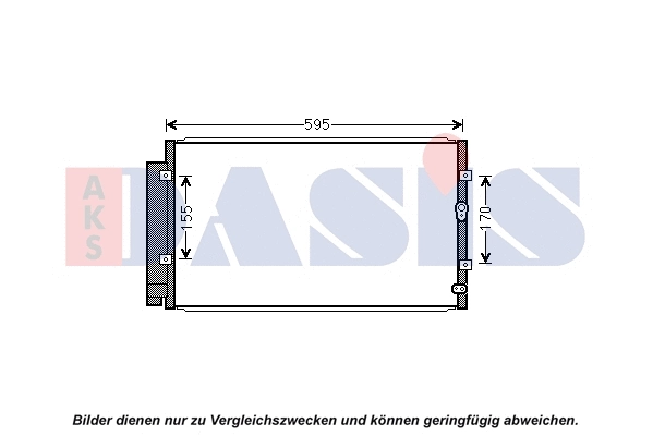 Condenseur, climatisation AKS DASIS 352021N