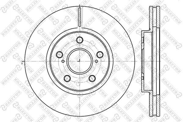 Disque de frein STELLOX 6020-4592V-SX