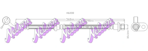 Flexible de frein KAWE H6008