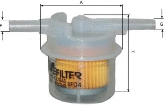 Filtre à carburant MFILTER BF 04
