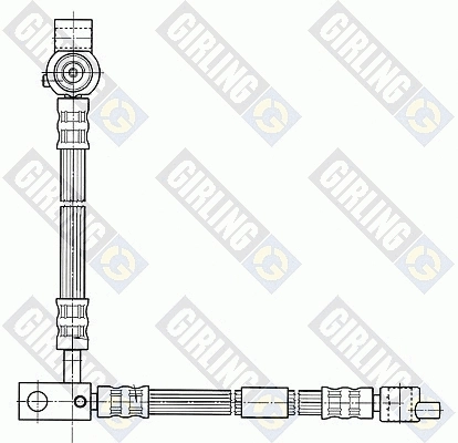 Flexible de frein GIRLING 9004541