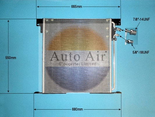 Condenseur, climatisation AUTO AIR GLOUCESTER 16-1202