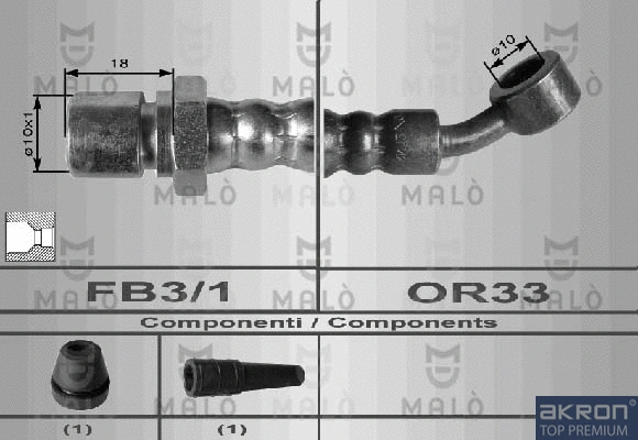 Flexible de frein AKRON-MALÒ 80013