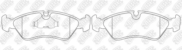 Kit de plaquettes de frein, frein à disque NiBK PN0031