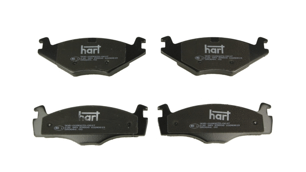 Kit de plaquettes de frein, frein à disque HART 215 943