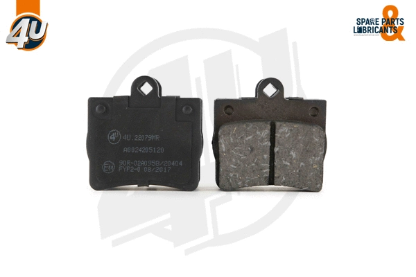 Kit de plaquettes de frein, frein à disque 4U Autoparts 22079MR