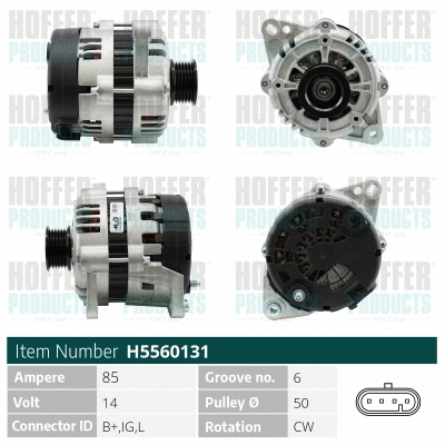 Alternateur HOFFER H5560131
