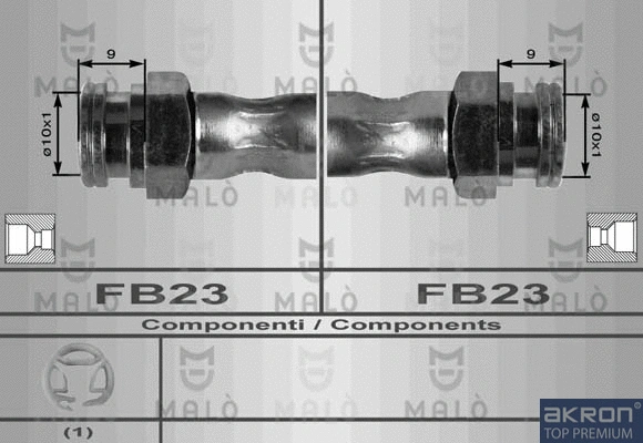 Flexible de frein AKRON-MALÒ 8417
