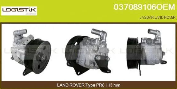Pompe hydraulique, direction LGK 037089106OEM