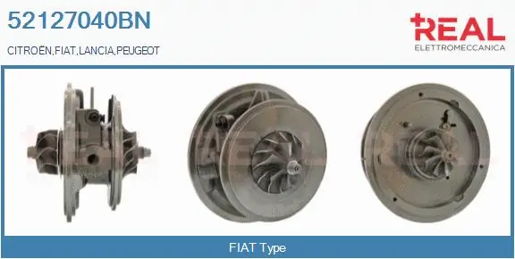 Groupe carter, turbocompresseur REAL 52127040BN