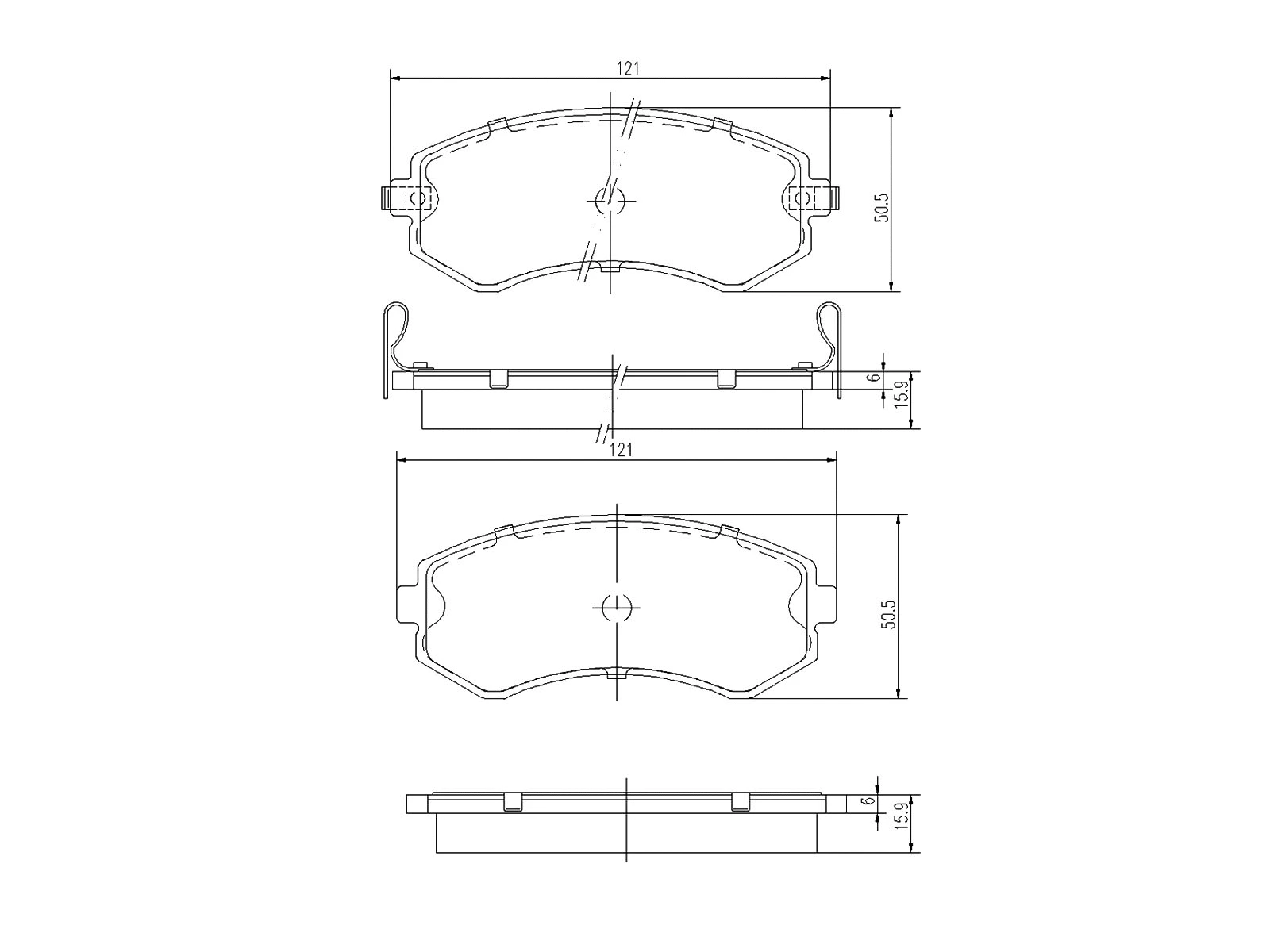 Kit de plaquettes de frein, frein à disque A.Z. Meisterteile AZMT-44-022-1041