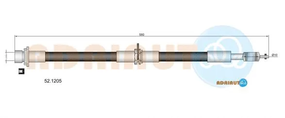 Flexible de frein ADRIAUTO 52.1205