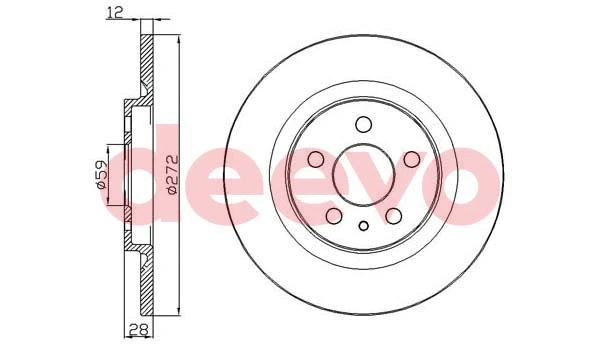 Disque de frein DEEVO BD15240