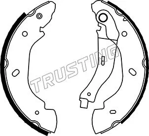 Jeu de mâchoires de frein TRUSTING 040.148