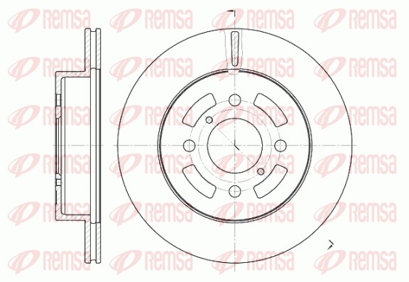 Disque de frein REMSA 6642.10