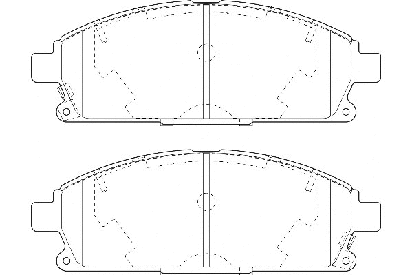 Kit de plaquettes de frein, frein à disque Omnicraft 2134984