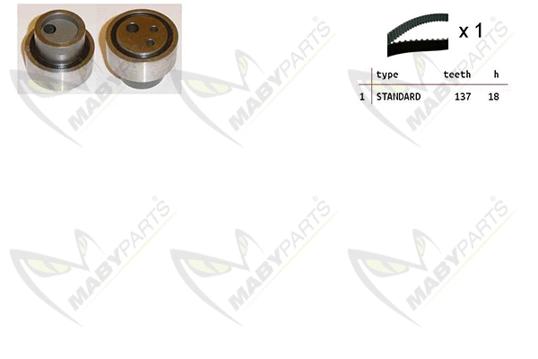 Kit de courroie crantée MABYPARTS OBK010289