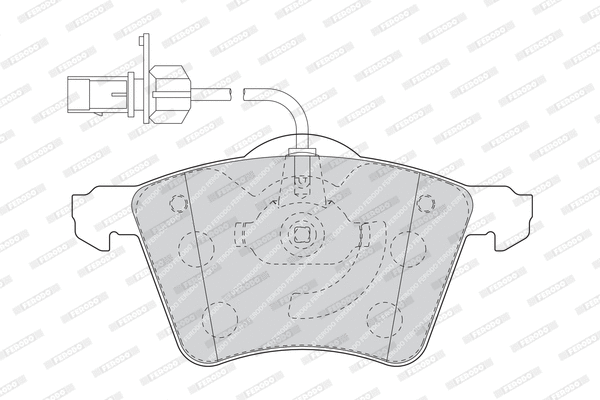 Kit de plaquettes de frein, frein à disque FERODO FVR1484