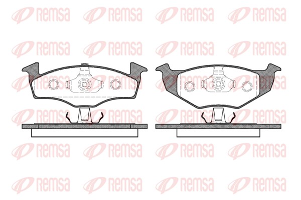 Kit de plaquettes de frein, frein à disque REMSA 0609.20