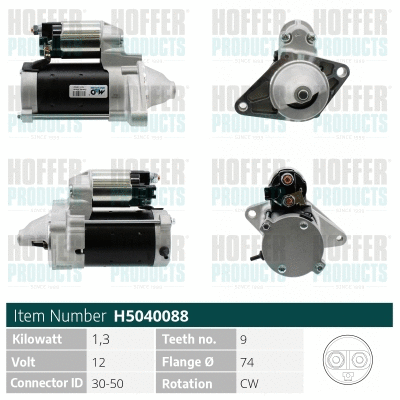 Démarreur HOFFER H5040088