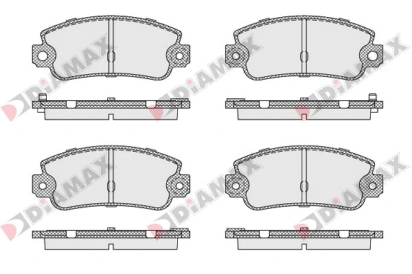 Kit de plaquettes de frein, frein à disque DIAMAX N09048